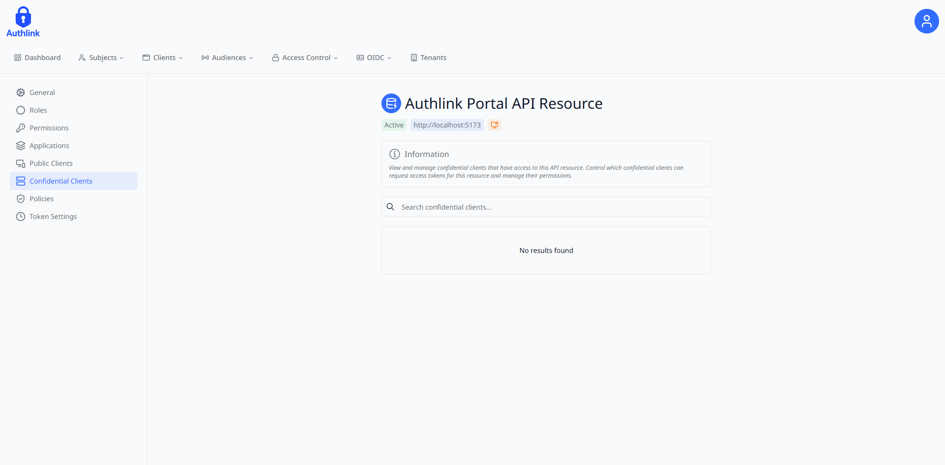 API Resource Confidential Clients